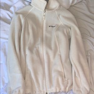 White Columbia zip up jacket